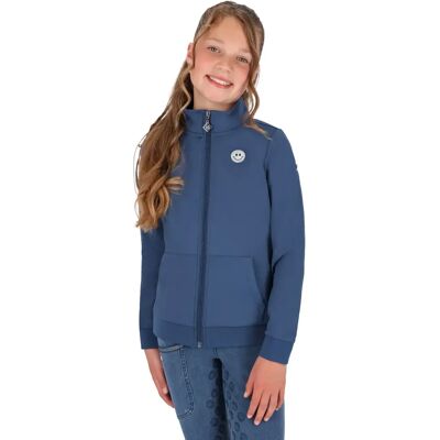 Full Zip Riding Jacket, Mädchen QHP Rosalynn Bleu 3 ans Full Zip Riding Jacket, Mädchen QHP Rosalynn Bleu 3 ans