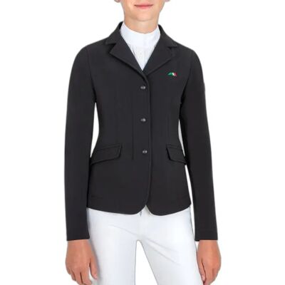 Reitturnierjacke Mädchen Equiline Schwarz 10/11 Jahre Reitturnierjacke Mädchen Equiline Schwarz 10/11 Jahre