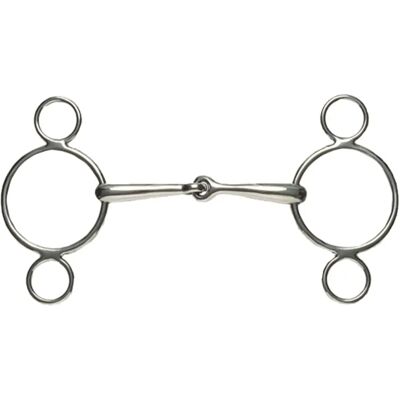 3-Ring Gebiss Weatherbeeta Korsteel Argenté 12,5 cm 3-Ring Gebiss Weatherbeeta Korsteel Argenté 12,5 cm