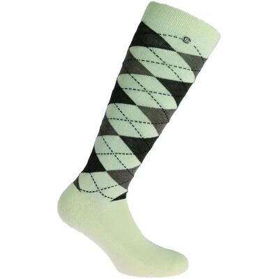 Reitsocken Equithème Argyle Blanc 39/41 Reitsocken Equithème Argyle Blanc 39/41