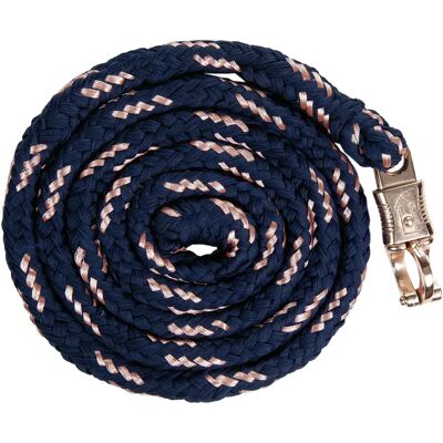 Reit-Longe mit Panik-Karabinerhaken HKM Rosegold Bleu 180 cm Reit-Longe mit Panik-Karabinerhaken HKM Rosegold Bleu 180 cm
