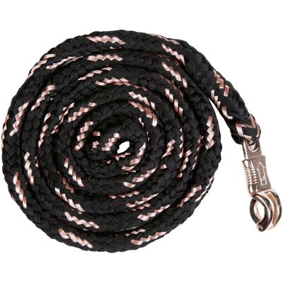 Reit-Longe mit Panik-Karabinerhaken HKM Rosegold Noir 180 cm Reit-Longe mit Panik-Karabinerhaken HKM Rosegold Noir 180 cm