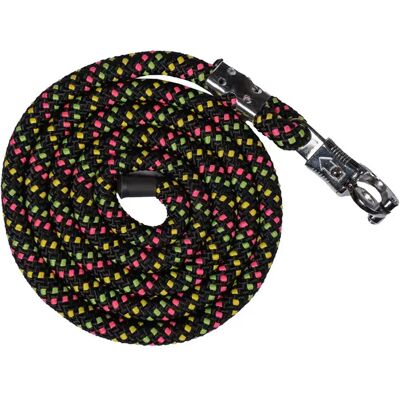 Reit-Longe mit Panik-Karabinerhaken HKM NeonFlash Noir 180 cm Reit-Longe mit Panik-Karabinerhaken HKM NeonFlash Noir 180 cm