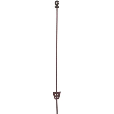 Ovaler Federstahlzaunpfahl mit Isolator Kerbl (x10) Marron 107 cm Ovaler Federstahlzaunpfahl mit Isolator Kerbl (x10) Marron 107 cm