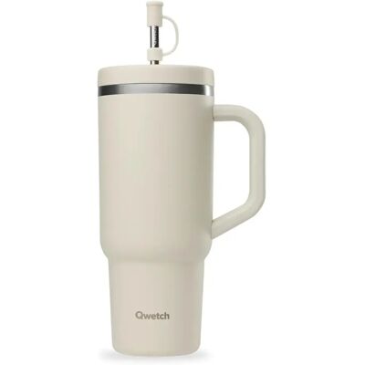 Isothermischer Becher Qwetch Beige 900 ml Isothermischer Becher Qwetch Beige 900 ml