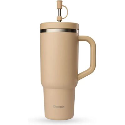 Isothermischer Becher Qwetch Beige 900 ml Isothermischer Becher Qwetch Beige 900 ml