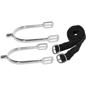 Reitsporen in Tropfenform mit Riemen im Paar Covalliero Argenté 30 cm Reitsporen in Tropfenform mit Riemen im Paar Covalliero Argenté 30 cm