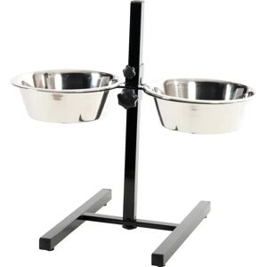 Verstellbarer Ständer mit Hundenäpfen Zolux Noir 2,75 L Verstellbarer Ständer mit Hundenäpfen Zolux Noir 2,75 L