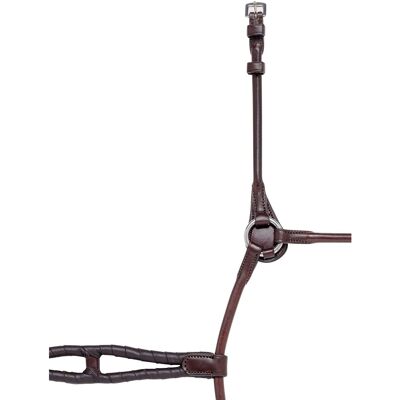 EQUILINE Pferdenasensensor - Gerundet, Doppelter Cord, Weiches Leder EQUILINE Pferdenasensensor - Gerundet, Doppelter Cord, Weiches Leder