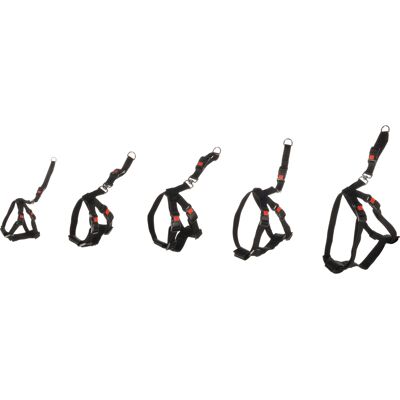 Flamingo Autosicherheitsgeschirr für Hunde - Verstellbar 40-60cm - Schwarz Flamingo Autosicherheitsgeschirr für Hunde - Verstellbar 40-60cm - Schwarz