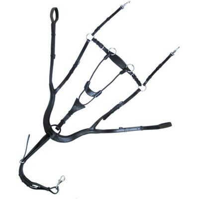 5-Punkt-Jagdhalsband, anatomisch Kavalkade Caya Schwarz Full 5-Punkt-Jagdhalsband, anatomisch Kavalkade Caya Schwarz Full