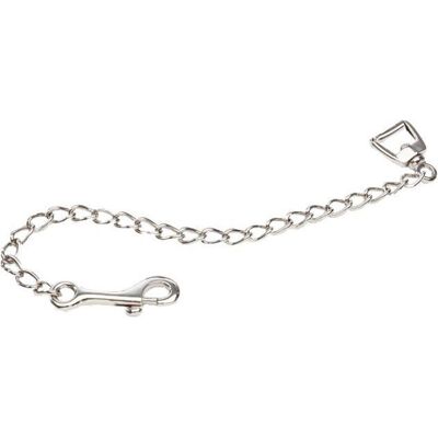 Pferde-Anbindekette mit Karabiner Kavalkade Silber TU Pferde-Anbindekette mit Karabiner Kavalkade Silber TU