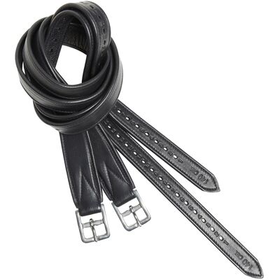 Steigbügelriemen für Pferde aus Leder Kieffer Ultrasoft® Schwarz 170 cm Steigbügelriemen für Pferde aus Leder Kieffer Ultrasoft® Schwarz 170 cm