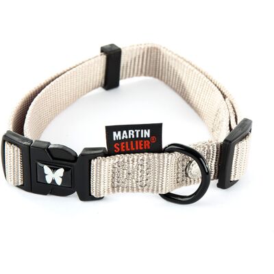 Verstellbares Nylon-Halsband für Hunde Martin Sellier 25-45/65 Grau L Verstellbares Nylon-Halsband für Hunde Martin Sellier 25-45/65 Grau L