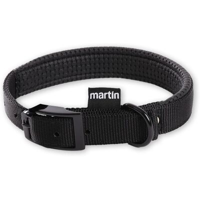 Martin Sellier Schwarzer Komfort-Hundehalsband - 25-65 Martin Sellier Schwarzer Komfort-Hundehalsband - 25-65