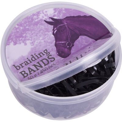 Haargummis für Pferde aus Kautschuk Q-essentials Schwarz 50 g Haargummis für Pferde aus Kautschuk Q-essentials Schwarz 50 g