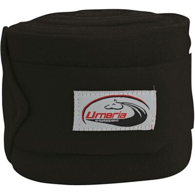 Fleece-Pausenbänder für Pferde Umbria Equitazione (x4) Schwarz TU Fleece-Pausenbänder für Pferde Umbria Equitazione (x4) Schwarz TU