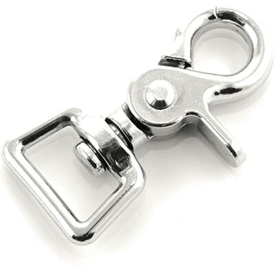Karabiner für Pferde mit quadratischem Drehgelenk Umbria Equitazione Silber TU Karabiner für Pferde mit quadratischem Drehgelenk Umbria Equitazione Silber TU