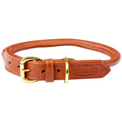 Hundehalsband aus gerolltem Leder Weatherbeeta Braun XS Hundehalsband aus gerolltem Leder Weatherbeeta Braun XS