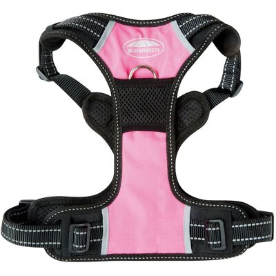 Weatherbeeta Extra Large Pink Schwarz Reflektierendes Anti-Zug-Hundegeschirr Weatherbeeta Extra Large Pink Schwarz Reflektierendes Anti-Zug-Hundegeschirr