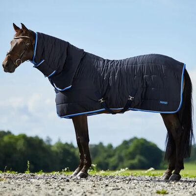 Stalldecke für Pferde mit Halsabdeckung Horze Glasgow 250 G Bleu 145 cm Stalldecke für Pferde mit Halsabdeckung Horze Glasgow 250 G Bleu 145 cm
