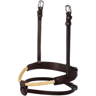 Kombinierte Kopfstelle für Pferde aus Seil Acavallo Marron Cob Kombinierte Kopfstelle für Pferde aus Seil Acavallo Marron Cob