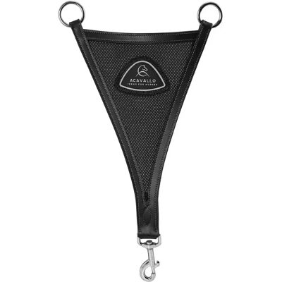 Martingale für Pferd mit Leder und Netz-Einsatz Acavallo Noir Full Martingale für Pferd mit Leder und Netz-Einsatz Acavallo Noir Full