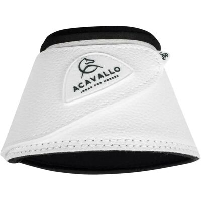 Synthetische Leder-Stiefelglocken mit Klettverschluss Acavallo Blanc XL Synthetische Leder-Stiefelglocken mit Klettverschluss Acavallo Blanc XL