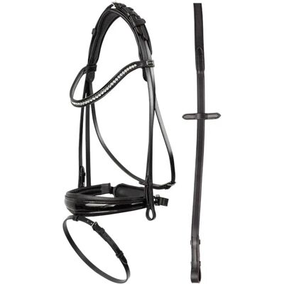Zaumzeug Reiten Krone Anatomische Schnalle ANKY Noir Full Zaumzeug Reiten Krone Anatomische Schnalle ANKY Noir Full