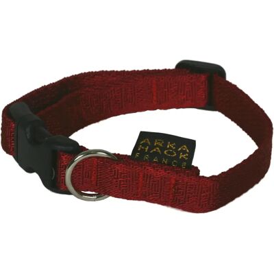 Verstellbares Hundehalsband Arka Haok Rouge 20/40-64 cm Verstellbares Hundehalsband Arka Haok Rouge 20/40-64 cm