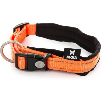 Verstellbares Nylon-Hundehalsband Arka Haok XL Orange 40x50/70 cm Verstellbares Nylon-Hundehalsband Arka Haok XL Orange 40x50/70 cm