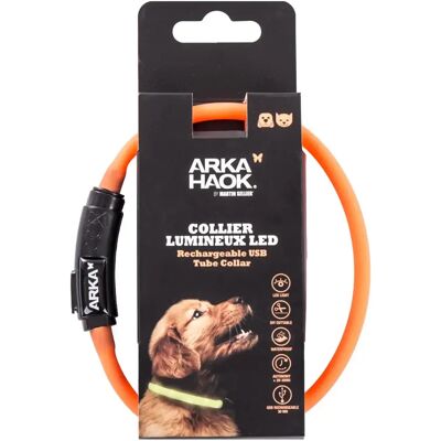 LED-Hundehalsband Arka Haok Orange 1x70 cm LED-Hundehalsband Arka Haok Orange 1x70 cm