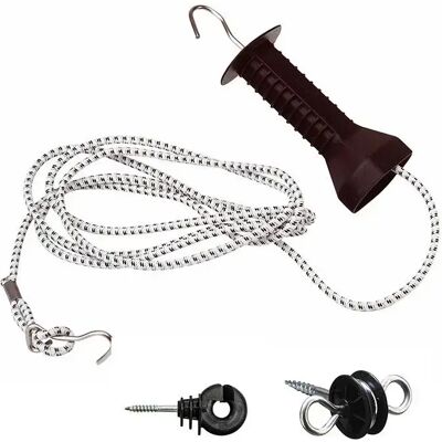 Griffset mit dehnbarem Gummiseil und 2 Isolatoren Beaumont Noir TU Griffset mit dehnbarem Gummiseil und 2 Isolatoren Beaumont Noir TU