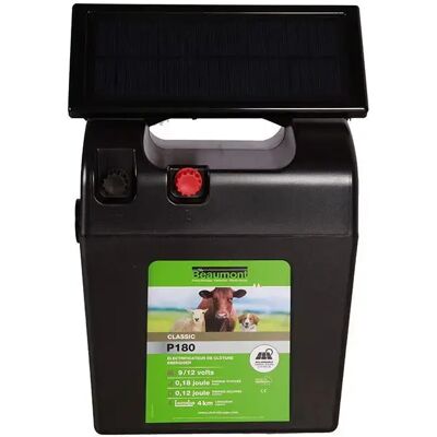 Batterieposten mit Solarpanel Beaumont Classic P180 Noir TU Batterieposten mit Solarpanel Beaumont Classic P180 Noir TU
