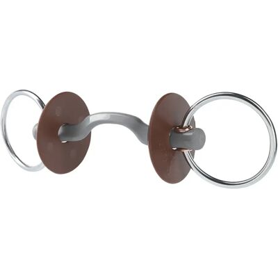 Zügel für Pferd mit Zungenfreiheit und Ring, hart Beris Konnex Fin Gris 120 mm Zügel für Pferd mit Zungenfreiheit und Ring, hart Beris Konnex Fin Gris 120 mm