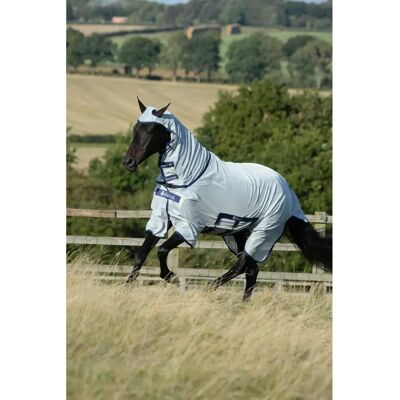 Bucas Buzz-Off X Vollhals - Fliegendecke - 125cm - Silber Bucas Buzz-Off X Vollhals - Fliegendecke - 125cm - Silber