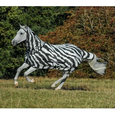 Bucas Buzz-Off Zebra Vollhalsdecke - Fliegendecke für Pferd Bucas Buzz-Off Zebra Vollhalsdecke - Fliegendecke für Pferd