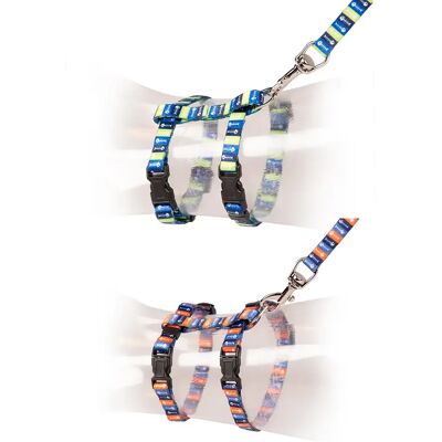 Duvo+ Katzengeschirr-Set - Verstellbar, Nylon-Leine, Outdoor Duvo+ Katzengeschirr-Set - Verstellbar, Nylon-Leine, Outdoor