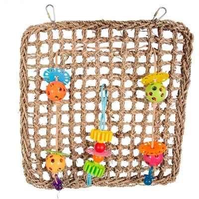 Duvo+ Seagrass Bird Toy Climbing Net 41x37cm - Vogelspielzeug Duvo+ Seagrass Bird Toy Climbing Net 41x37cm - Vogelspielzeug