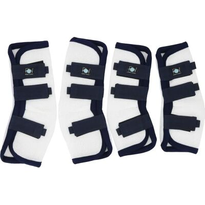 Geschlossene Gamaschen für Pferde Riding World (x4) Blanc Cheval Geschlossene Gamaschen für Pferde Riding World (x4) Blanc Cheval