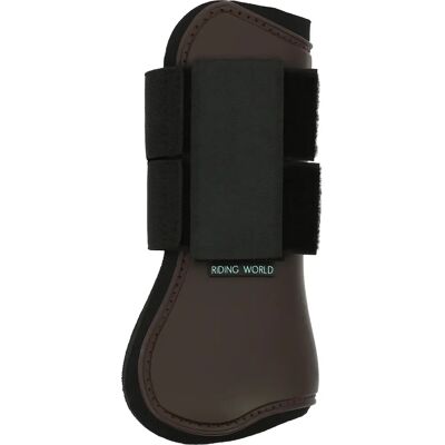 Offene Gamaschen für Pferde, Riding World Marron Poney Offene Gamaschen für Pferde, Riding World Marron Poney