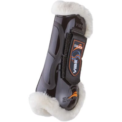 Offene Vorderbeinschoner für Pferde mit Klettverschluss eQuick Vibe Fluffy Marron Cob Offene Vorderbeinschoner für Pferde mit Klettverschluss eQuick Vibe Fluffy Marron Cob