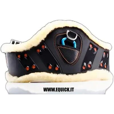 Sattelgurt für Pferde eQuick eSapphire fluffy Noir 135 cm Sattelgurt für Pferde eQuick eSapphire fluffy Noir 135 cm