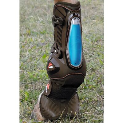 Vorderbeinschutz für Pferde eQuick eShock overreach fluffy Marron S Vorderbeinschutz für Pferde eQuick eShock overreach fluffy Marron S