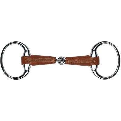 Lederummantelte Olivenkopftrense Feeling Marron 135 mm Lederummantelte Olivenkopftrense Feeling Marron 135 mm