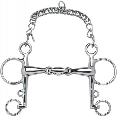 Pelham für Pferd Feeling Anatomic courtes Argenté 135 mm Pelham für Pferd Feeling Anatomic courtes Argenté 135 mm