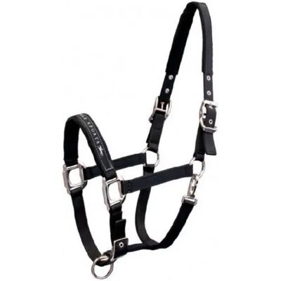 Lederhalfter für Pferde ohne Karabiner Hispano Hipica Noir Full Lederhalfter für Pferde ohne Karabiner Hispano Hipica Noir Full