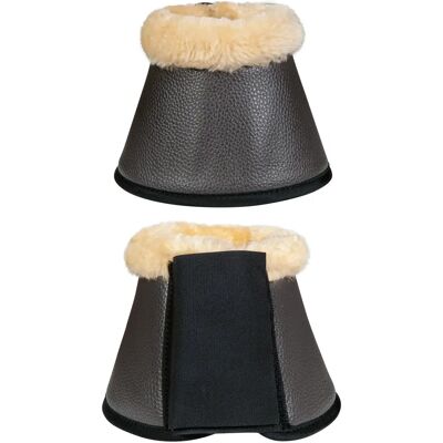 Hufglocken HKM Comfort Premium Fur Marron Cheval Hufglocken HKM Comfort Premium Fur Marron Cheval