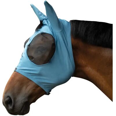 Elastische Fliegenmaske für Pferde HKM Bleu XL Elastische Fliegenmaske für Pferde HKM Bleu XL
