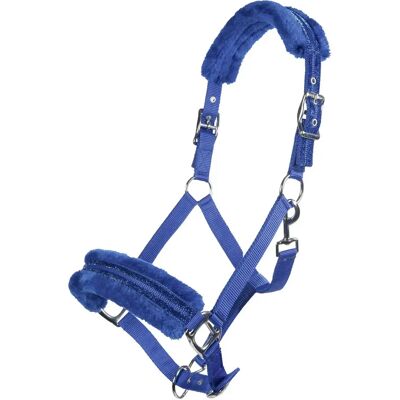 HKM - Nylon Glitter Headcollar - Farbe Kornblau - Pony - Headcollar HKM - Nylon Glitter Headcollar - Farbe Kornblau - Pony - Headcollar